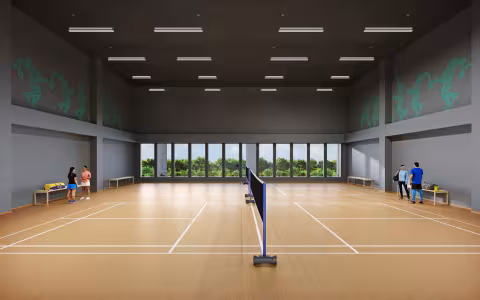 Badminton courts