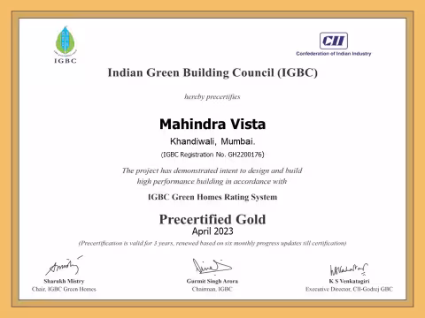 IGBC certificate