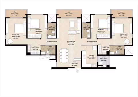 MahindraVista-4BHK