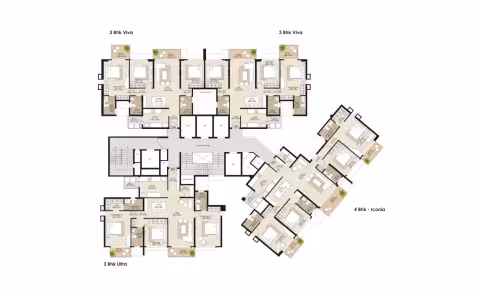 Tower J – Typical floor plan