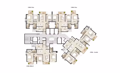 Tower K – Typical floor plan