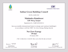 CII (IGBC) Net Zero Energy (NZE) C Mahindra Rainforest