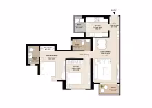 Rainforest Unit Plans_TOWER N1 - 2 BHK LUXURY