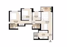 Rainforest Unit Plans_TOWER N2 - 2.5 BHK PREMIUM (A)
