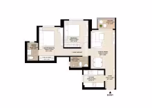 Rainforest Unit Plans_TOWER N3 - 2 BHK PREMIUM