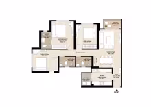 Rainforest Unit Plans_TOWER N4 - 3 BHK PREMIUM (B)
